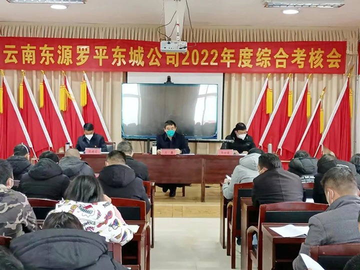 云煤（NG体育）集团第三考核组到罗平东城公司开展2022年度综合考核暨民主测评