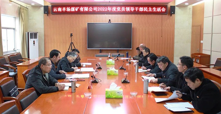云煤（NG体育）集团党委委员、副总经理缪和星到羊场煤矿公司指导年度民主生活会
