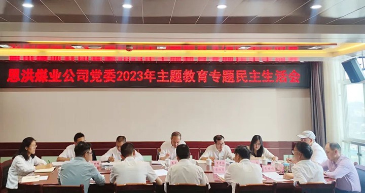 【主题教育】云煤（NG体育）集团党委委员、纪委书记翁立志到恩洪煤业公司指导主题教育专题民主生活会