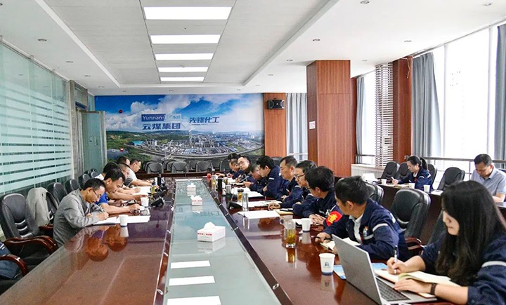 【主题教育】云煤（NG体育）集团党委委员、副总经理缪和星一行到先锋化工公司开展生产经营调研